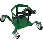 Product Image Rolling Cylinder Stand, M, M60, H, T Cylinders, 1 Cylinder Capacity, 4 Casters, Green