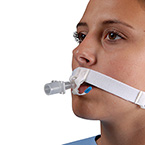 Product Image Tube Holder, Endotracheal, LockTite, Pre-Cut, Hypoallergenic, Velcro Fastener, White