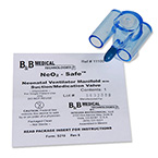 Product Image Circuit Manifold, Ventilator, NeO2-Safe, Infant, Blue