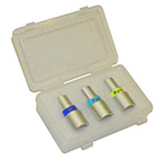Product Image Test Lung Resistor Kit, Silicone, 1.0 L, Adult, Ventilation Bag, 3 Resistors: Rp5, Rp20 and Rp50