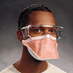 Product Image Face Mask, Fluidshield, PFR95, Regular, N95 Particulate Filter, Surgical Mask, Headbands, Orange