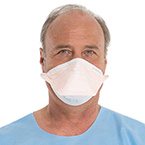 Product Image Face Mask, Fluidshield, PFR95, Small, N95 Particulate Filter, Surgical Mask, Headbands, Orange