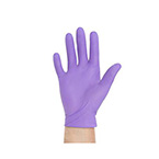 Product Image Exam Glove, Nitrile, Sterile Pairs, Ambidextrous, Disposable, Powder-Free, Purple, Medium, 9.5 in