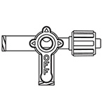 Product Image Stopcock, 3 way, Swivel male Luer Lock