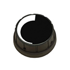 Product Image Regulator Knob, Large, Soft-Touch, Black, for Vacutron Suction Regulator, Replacement