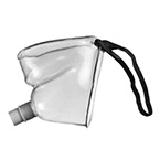 Product Image Face Tent Mask, Elastic Strap Under Chin, Accepts 22mm Corrugated Tubing, Adult