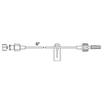 Product Image Extension Set, Small Bore, Ultra, 7-in, Removable Slide Clamp, Lipid-Resistant, Non-PVC, Non-DEHP