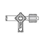 Product Image Stopcock, 3-Way, Swivel Male Luer Lock, Lipid Resistant