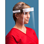 Product Image Full Face Shield, FACE-IT, Flat Viewing Surface, Anti-Fog Coating, Foam Headpiece