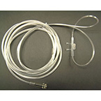 Product Image Oxygen Nasal Cannula, Adult, Conventional Tip, Clear Non-Flared Prongs, 7ft Kink Resistant Tubing