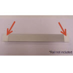 Product Image Standard Rail End Cap, Plastic, White