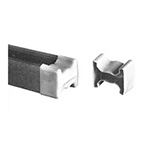 Product Image End Cap, Heavy Duty Rail 8012, Plastic, White