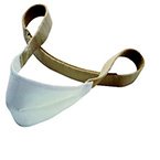Product Image Headgear, Chin Strap, One Size, Cotton, Reusable, White