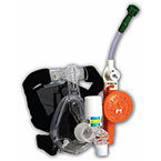 Product Image O2 Max Trio, BiTrac ED Adult Large Mask, 3-Set O2-CPAP Valve, Variable Flow Generator, 6in O2 Hose, DISS Connector
