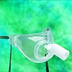 Product Image Tracheostomy Mask, Aerosol, Pediatric, Connector Swivels 360 Degrees, Accepts 22mm Corrugated Tubing
