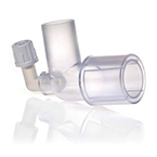 Product Image Gas Sampling Elbow, 15mm OD x 15mm ID/ 22mm OD, Std Female Luer Lock Connection Swivels 360 Degrees
