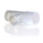 Product Image Nebulizer Tee Connector, Sensor Tee Adaptor, 22mm OD x 18mm ID x 22mm ID, Disposable