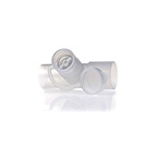 Product Image Neb Tee, In-Line, with Valve, 22mm OD x 18mm ID x 22mm ID, Port Accepts Most Small Volume Nebulizers