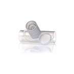 Product Image Neb Tee, In-Line, with Valve, 22mm OD x 18mm ID x 22mm OD, Port Accepts Most Small Volume Nebulizers