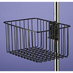 Product Image Multi-Purpose Basket, Steel Wire, Vinyl Dipped, Black, 12L x 8W x 6D