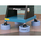 Product Image Wheel Guard Device, CASTrGARD, Small, Polypropylene Structural Foam, Light Blue, Set of 4
