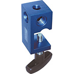 Product Image Arm Bracket, Flexible Support, Three Hole Pole, Reusable, Mounts to Poles up to 1.0in, Aluminum