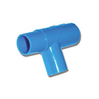 Product Image Tee Adapter, Single Patient Use, 22 mm ID x 22 mm OD x 15 mm ID, 22 mm OD, Polyethylene
