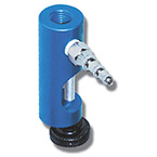 Product Image Clamp, Gauge Pole, Anodized Aluminum, Rear Mount 1/4in NPT Threaded, 3/4in Diameter Poles