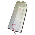 Product Image Storage Box, Mask, Filter, Reusable, Seal Locks, Clear Acrylic, Opaque Backing, 18L x 6W x 5.25D in