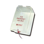 Product Image Storage Box, Mask, Filter, Reusable, 5 Seal Locks, Clear Acrylic, Opaque Backing, 10L x 6W x 4.5D in