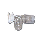 Product Image Bronchoscope Elbow, Double Swivel, Fiber Optic, Single Patient Use, 15 mm OD x 15 mm ID, Pack of 25