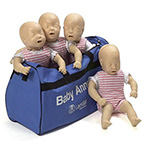 Product Image CPR Manikin, Baby Anne, Mulitpack, Soft Pack, w/24 Airways, 40 Foreign Body Practice Objects