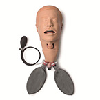 Product Image Manikin Head, Training, Deluxe Difficult Airway, w/6 Neck Collars, Membrane Tape, Silicone Spray