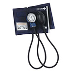 Product Image Blood Pressure Unit, Economy, 2 Tube, Blue Nylon Cuff, Zippered Carrying Case, Adult