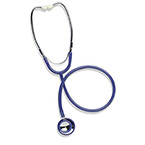 Product Image Stethoscope, Caliber, MABIS, Dual Head, Blue, Adult