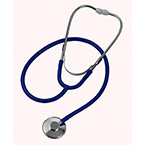 Product Image Stethoscope, Nurse, Spectrum, Mushroom Earpieces, Spare Diaphram, Blue, 30 in