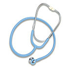 Product Image Stethoscope, Dual Head, Caliber, Newborn, Boxed, Light Blue, 31-inch