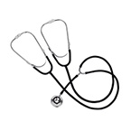 Product Image Teaching Training Stethoscope, Boxed, Black, 36-in