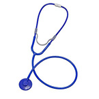 Product Image Stethoscope, MABIS, Dispos-A-Scope, Single Patient, Plastic Binaural, Blue