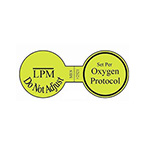 Product Image Label, Printed, Oxygen LPM, Permanent, Roll, 1.5 x 3.25-in