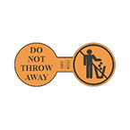 Product Image Label, Printed, Do Not Throw Away, Roll, 1.5 x 3.25-in