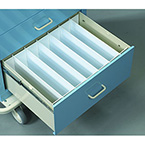 Product Image Dividers Set, Plastic, Standard, 2 Rails, 6 Dividers