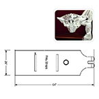 Product Image Microscope Drape, MTI-Optics One, for Zeiss OPMI, Narrow for ENT, 48 mm Lens, 20 x 64-in