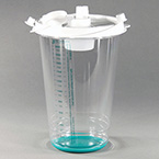Product Image Canister, Implosion Proof, Disposable, Filter, Translucent, Teal, 2000 cc