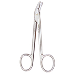 Product Image Sisscors, Wire Cutting, Miltex, Angled, 1 Serrated Blake, 4 3/4 in