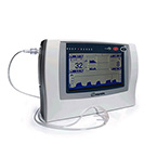Product Image Capnograph Monitor, RespSense, 3 Adult Cannulas, Sample Line, Trap w/3 Filters, Charger, Tee, Case