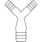 Product Image Wye Connector, 5.0mm ID x 7.0mm OD