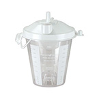 Product Image Suction Canister, for PM60 Easy Vac Aspirator, Self-Sealing Lid, Disposable, 1200 ml