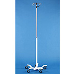 Product Image IV Stand, Pole, 5 Wheel, 4 Hooks, 99-in Extended, 68-in Compressed
