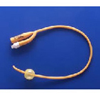 Product Image Coude/ Tiemann Tip Catheter, Pure Gold, 16 Fr, 5cc Balloon, 16in, 2-way, PTFE Coated Latex